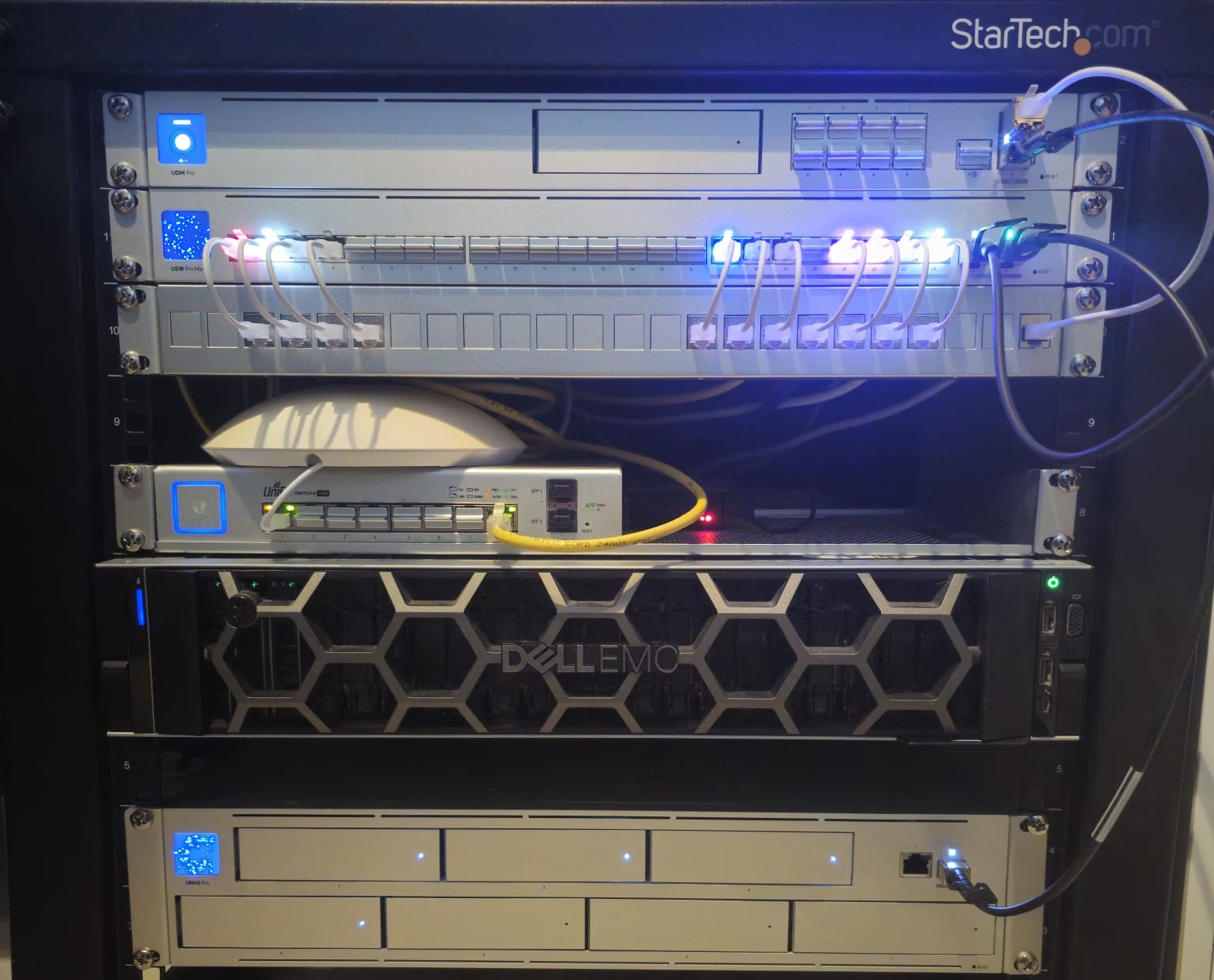 My homelab rack and networking gear